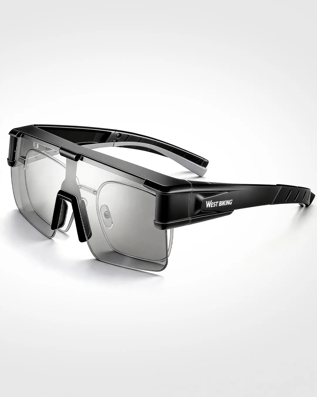 überzieh sonnenbrille sport Fahrradbrille für Brillenträger – Selbsttönend oder Polarisiert Color:Ivory White - Black (Gloss) Schwalbe Hans Dampf Evolution Red by Kiss