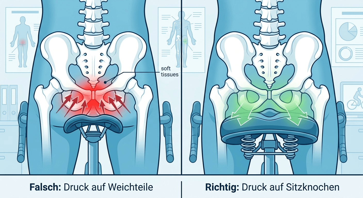 Fahrradsattel verursacht Taubheitsgefühle? Ursachen & Lösungen