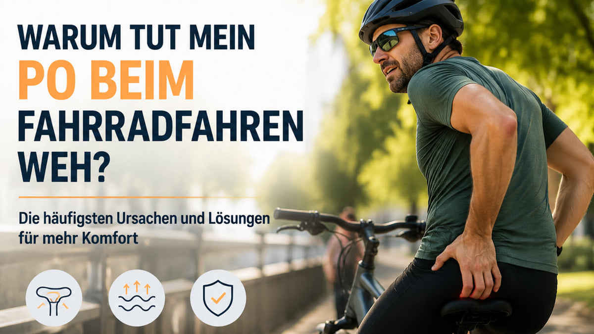 Warum tut der Po beim Fahrradfahren weh? Ursachen & Lösungen