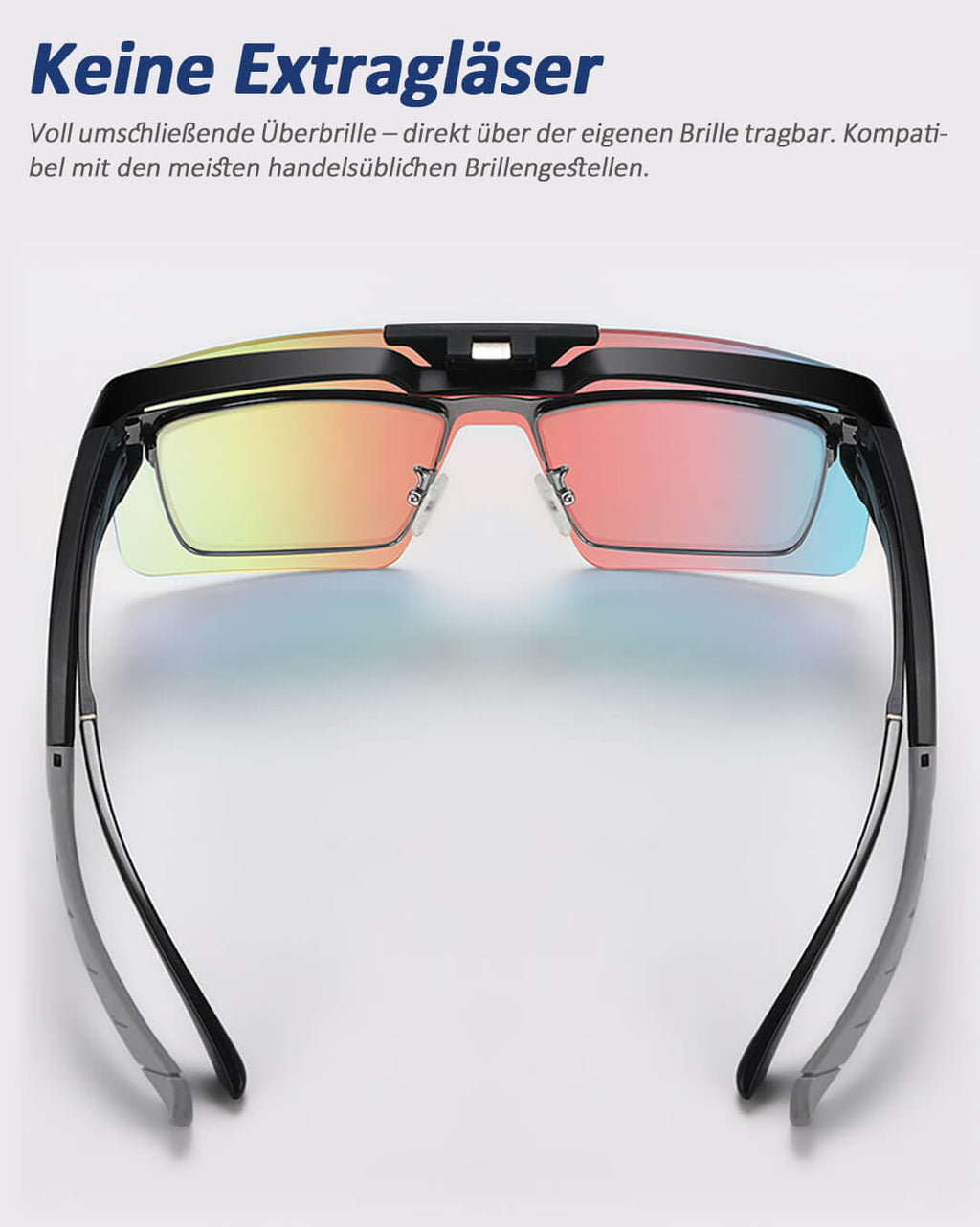brillenträger fahrradbrille Fahrradbrille für Brillenträger | 90° Flip-Up