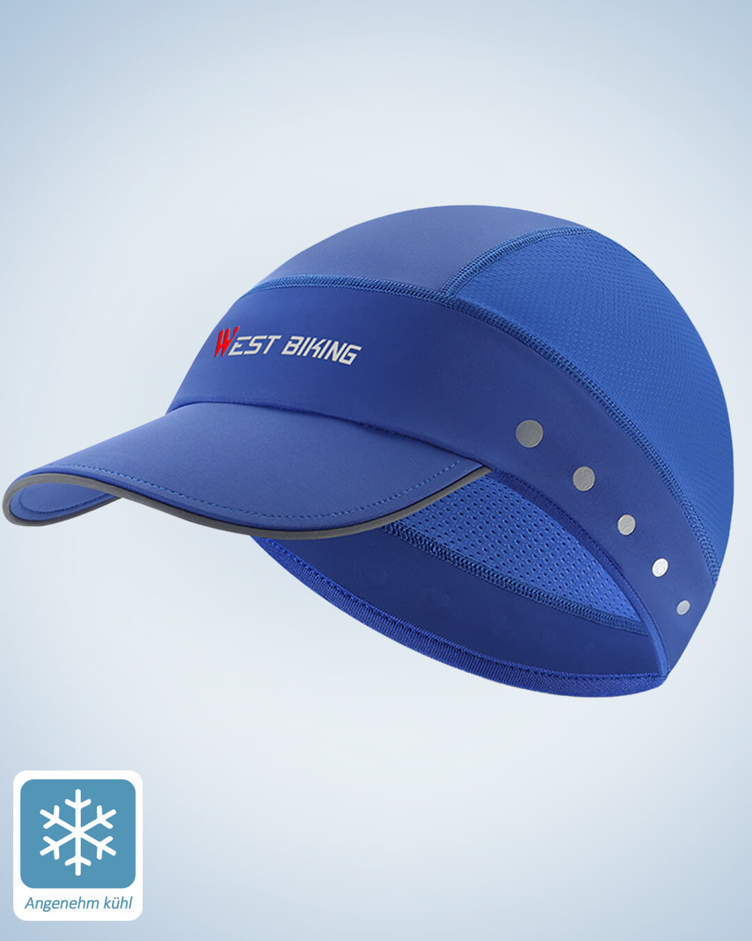 Rennrad Cap Sommer mit Mesh & UV-Schutz – Atmungsaktive Fahrradmütze unter Helm