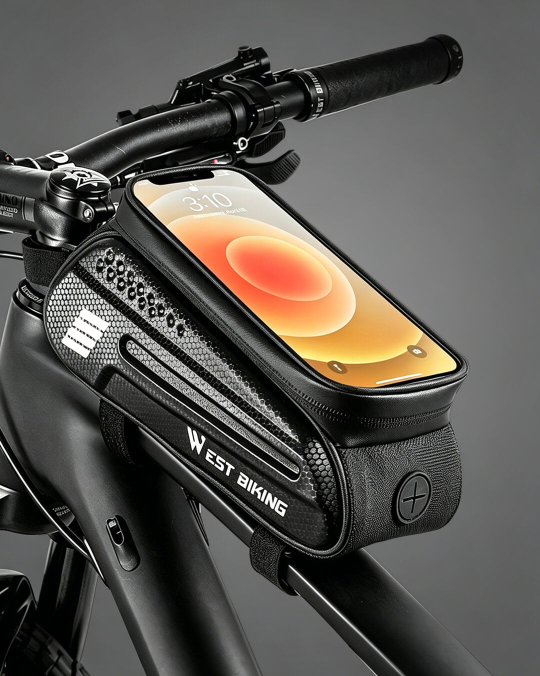 Fahrrad Handytasche Wasserdicht – Fahrrad Rahmentasche für Smartphones bis 7 Zoll mit TPU Touchscreen