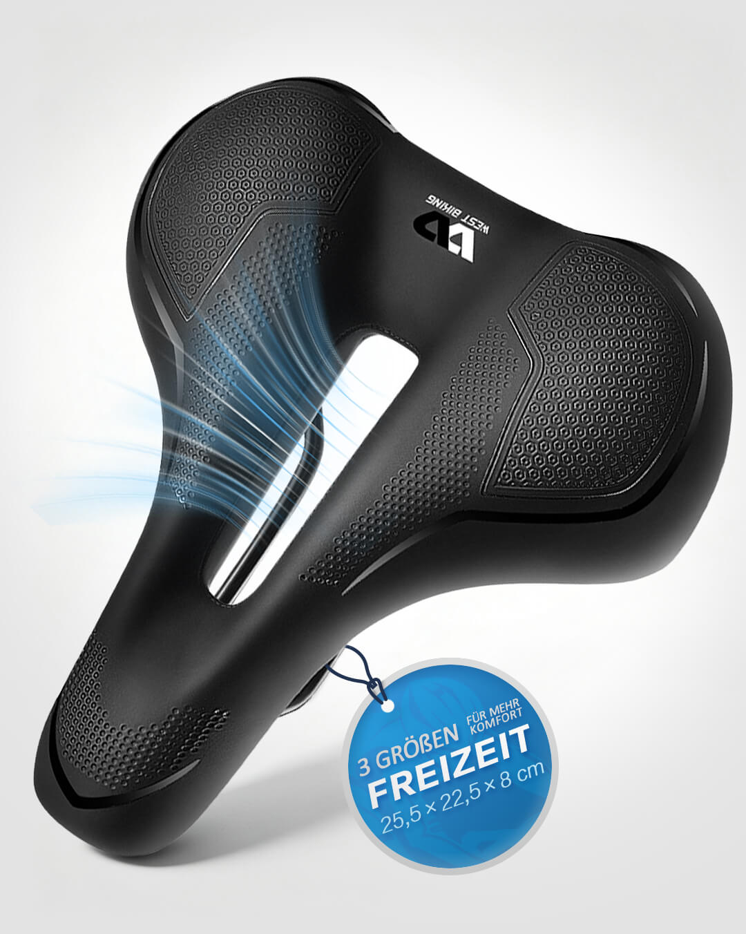 Bequemer Fahrradsattel breites Freizeit Modell