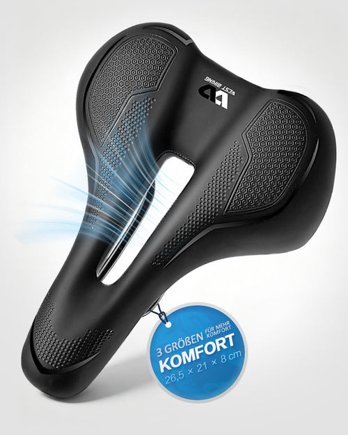 Bequemer Fahrradsattel mit Dämpfung – Sport, Komfort & Freizeit