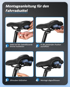 Bequemer Fahrradsattel Montage Anleitung Schritte