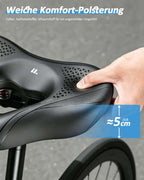 Weicher fahrradsattel bequem mit hochelastischem Schaumstoff.