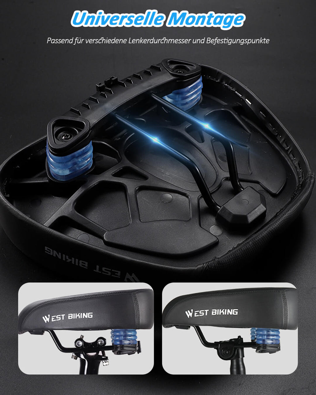 Bequemer Fahrradsattel Damen & Herren