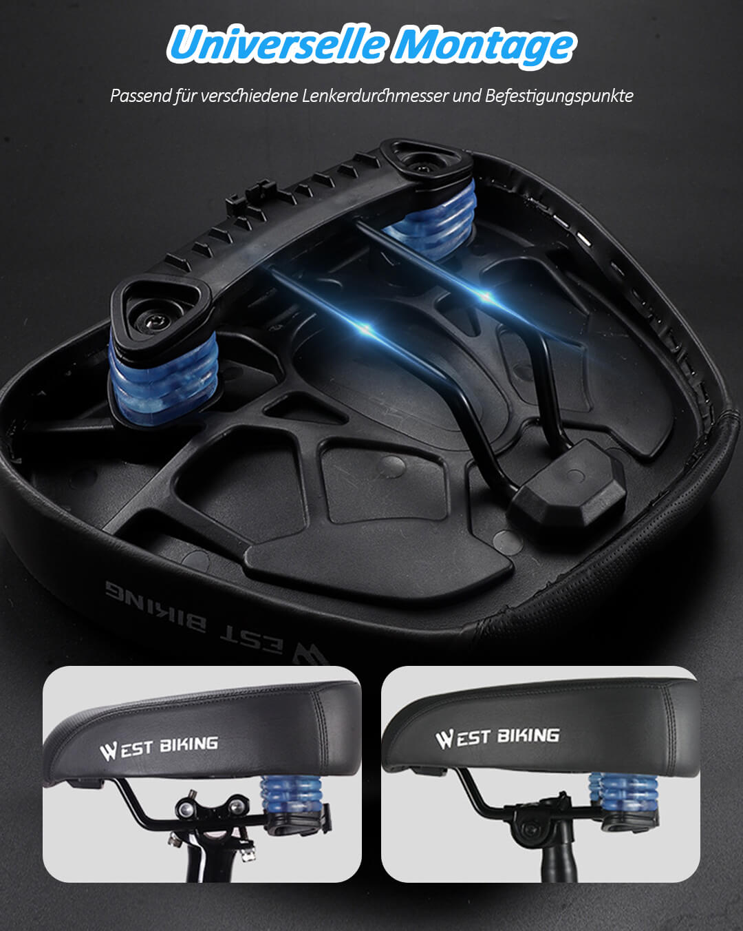 Bequemer Fahrradsattel Damen & Herren