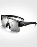 Fahrradbrille selbsttönend mit grauen Gläsern – Klare Sportbrille.