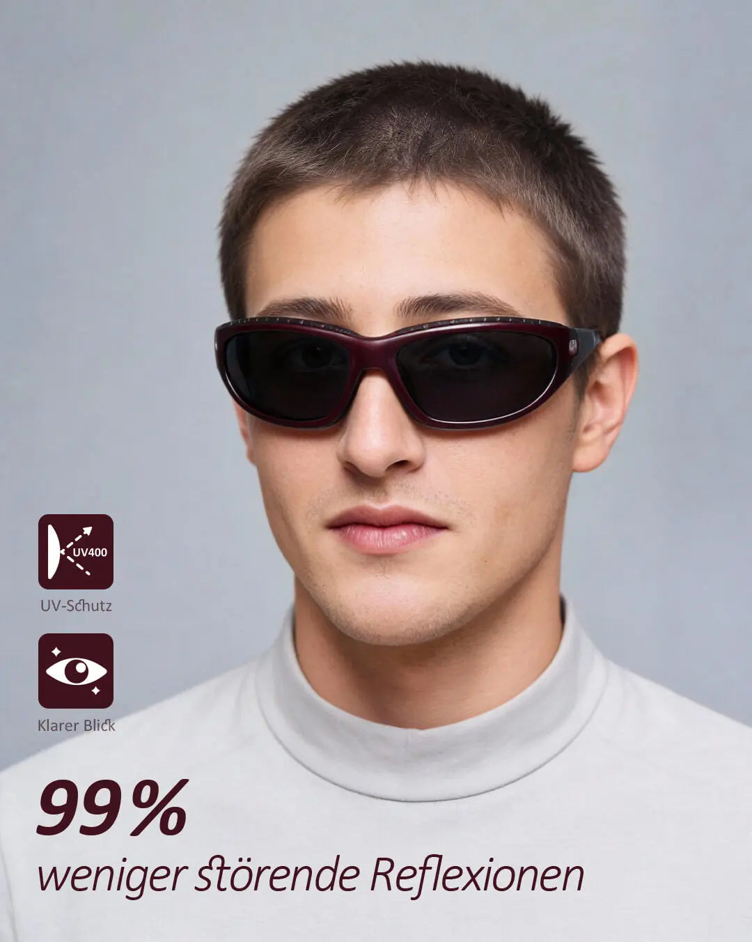 fahrradbrille mit uv schutz HD-Fahrradbrille: Kontrastverstärkend & Verstellbar
