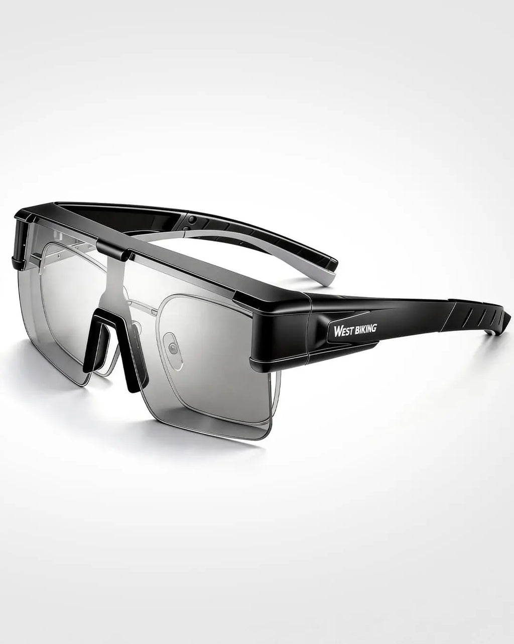 Fahrradbrille als Überzieh-Sonnenbrille für Brillenträger – Selbsttönende polarisierte Radsportbrille
