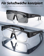 Fahrradbrille als Überzieh-Sonnenbrille für Brillenträger – Selbsttönende