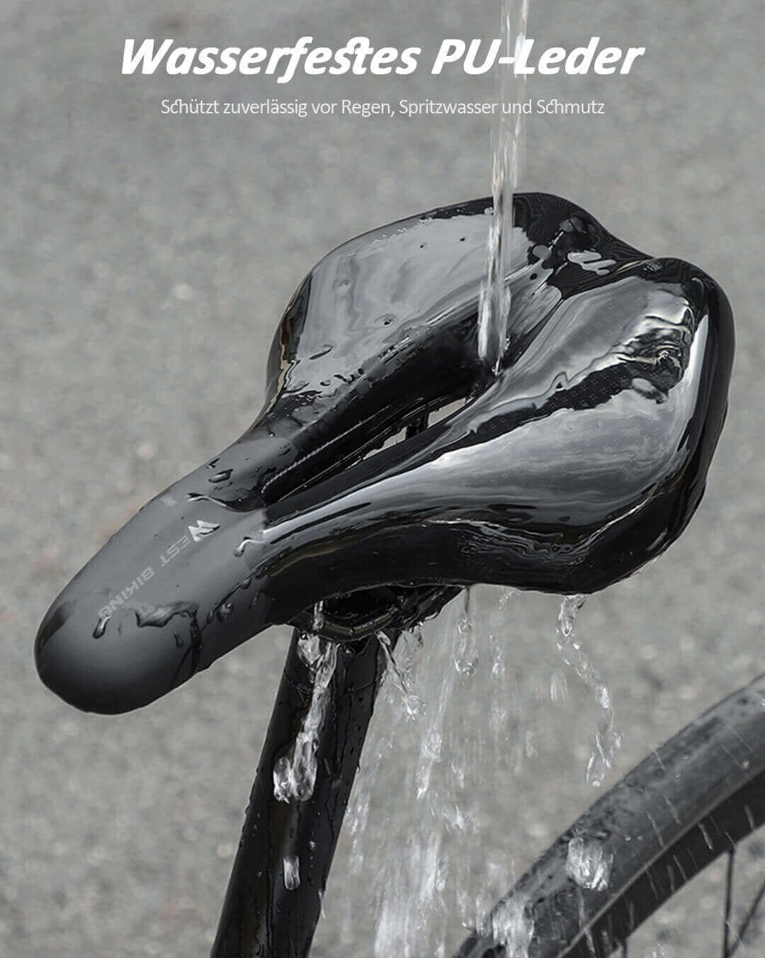 Bequemer Fahrradsattel – Ergonomischer Komfortsattel für MTB, Trekkingbike, Citybike & E-Bike
