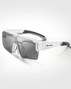 Fahrradbrille selbsttönend mit weißem Rahmen – Stilvolle Radbrille.