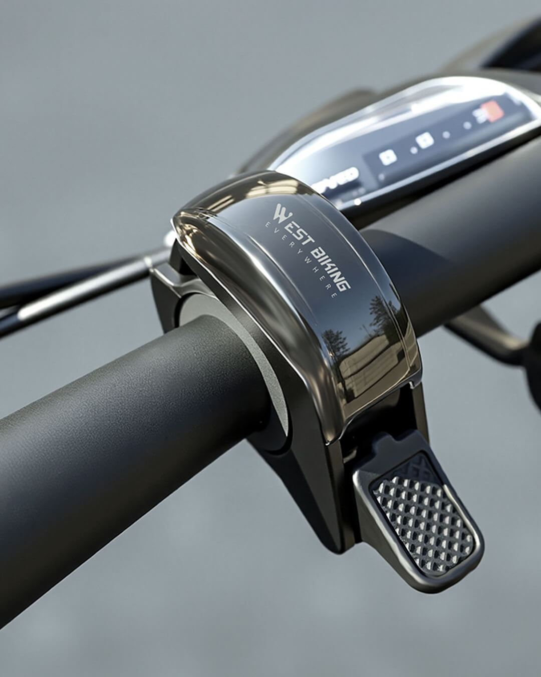 Kompakte Fahrrad Klingel am Lenker montiert stilvolles Fahrrad Zubehör