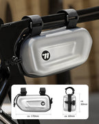 Größe und Form einer kompakten Fahrrad Oberrohrtasche