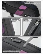 Fahrrad Oberrohrtasche mit kratzfestem Gewebe im Detail.
