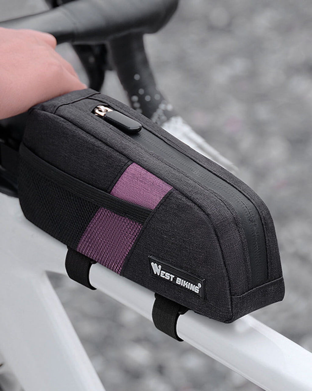 Fahrrad Tasche Oberrohr für Rennrad und Mountainbike.