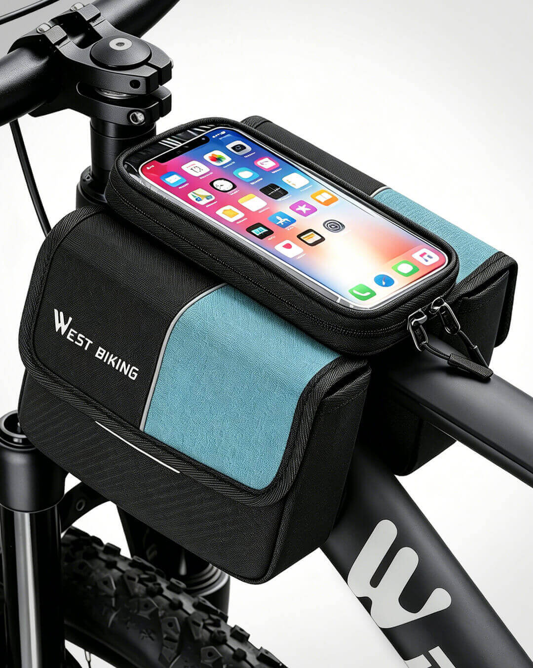 Fahrrad Handytasche – Doppeltasche mit abnehmbarem Handyfach – ReverbRide