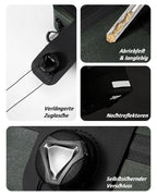 Fahrrad Satteltasche Details mit Verlängerter Zuglasche, Reflektoren und selbstsicherndem Verschluss