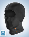 Schwarze fahrrad cap unter helm mit kühlendem Material.