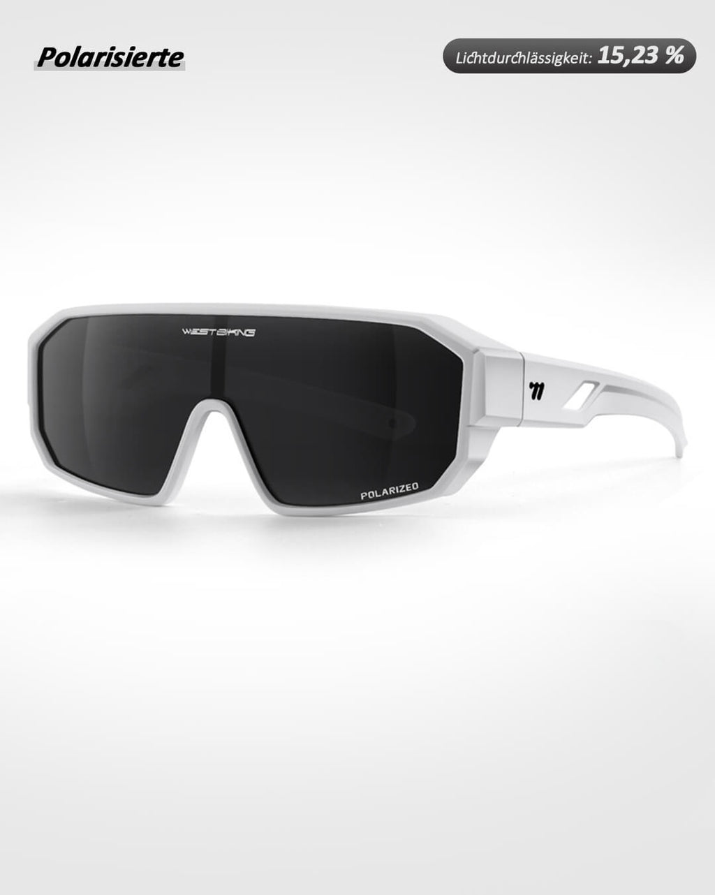 Fahrradbrille für Brillenträger – OTG Überzieh-Sportbrille mit UV400 & polarisierten Gläsern