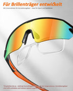 Fahrradbrille mit Innenrahmen für Brillenträger beim Sport