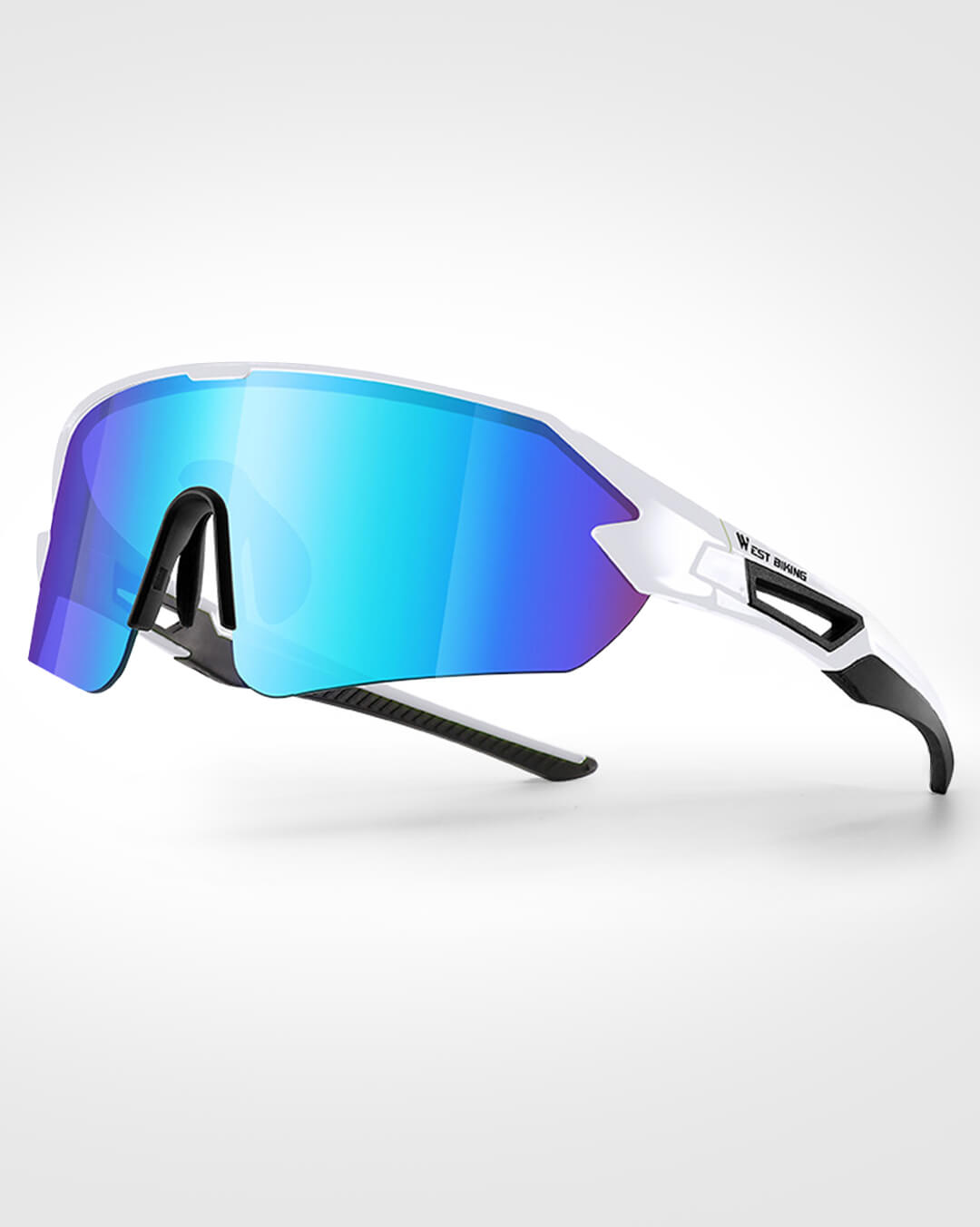Fahrradbrille mit blauem Glas für Rennrad und E-Bike