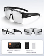 Multifunktionale fahrradbrille selbsttönend für Angeln und Outdoor Sport.