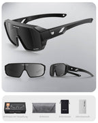 Fahrradbrille Set mit Brillenetui, Beutel und Mikrofasertuch