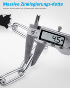Massive Zinklegierungs-Kette 4,5mm für Fahrrad Kettenschloss Diebstahlschutz
