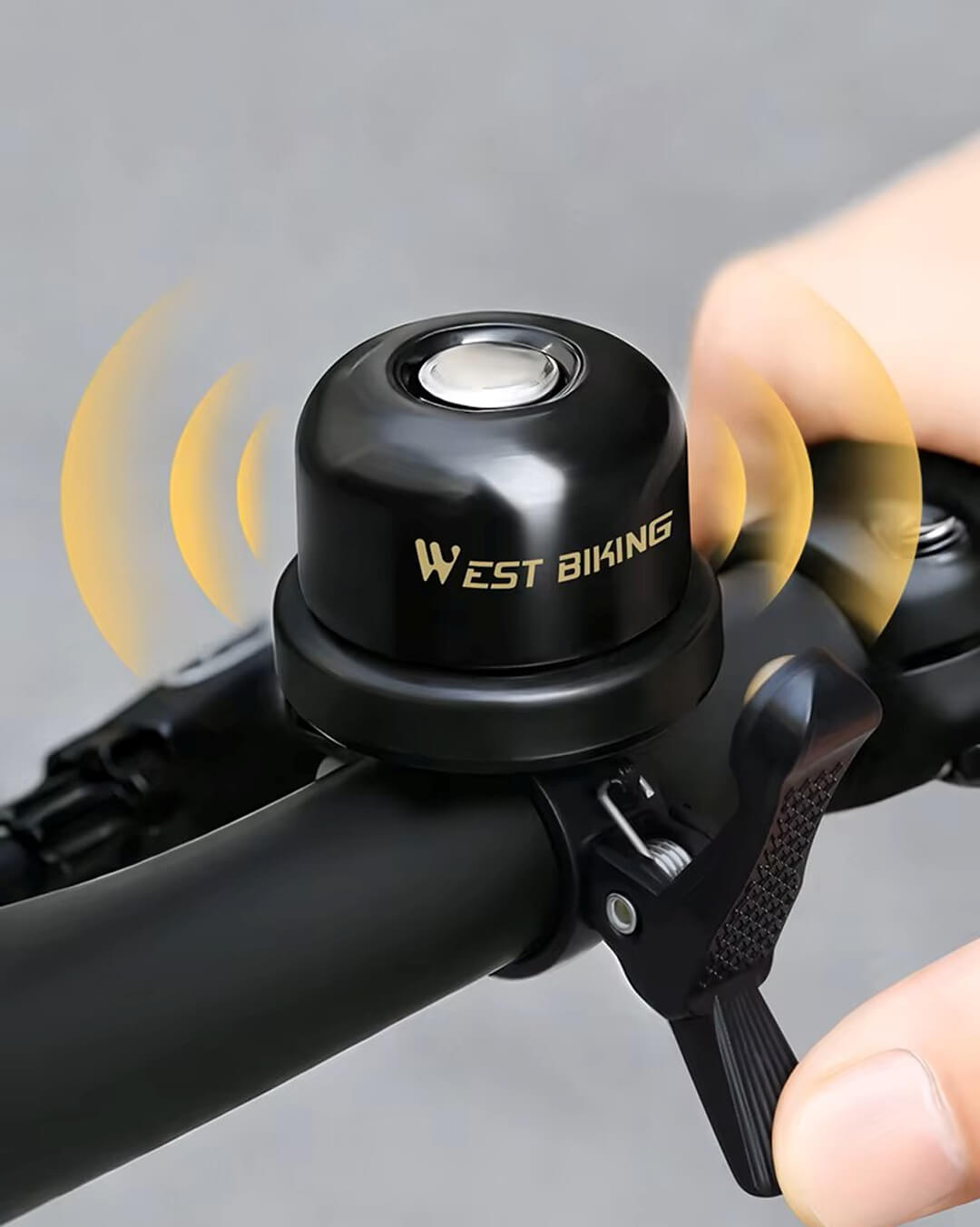 Kompakte Fahrradklingel für den Fahrrad Diebstahlschutz.