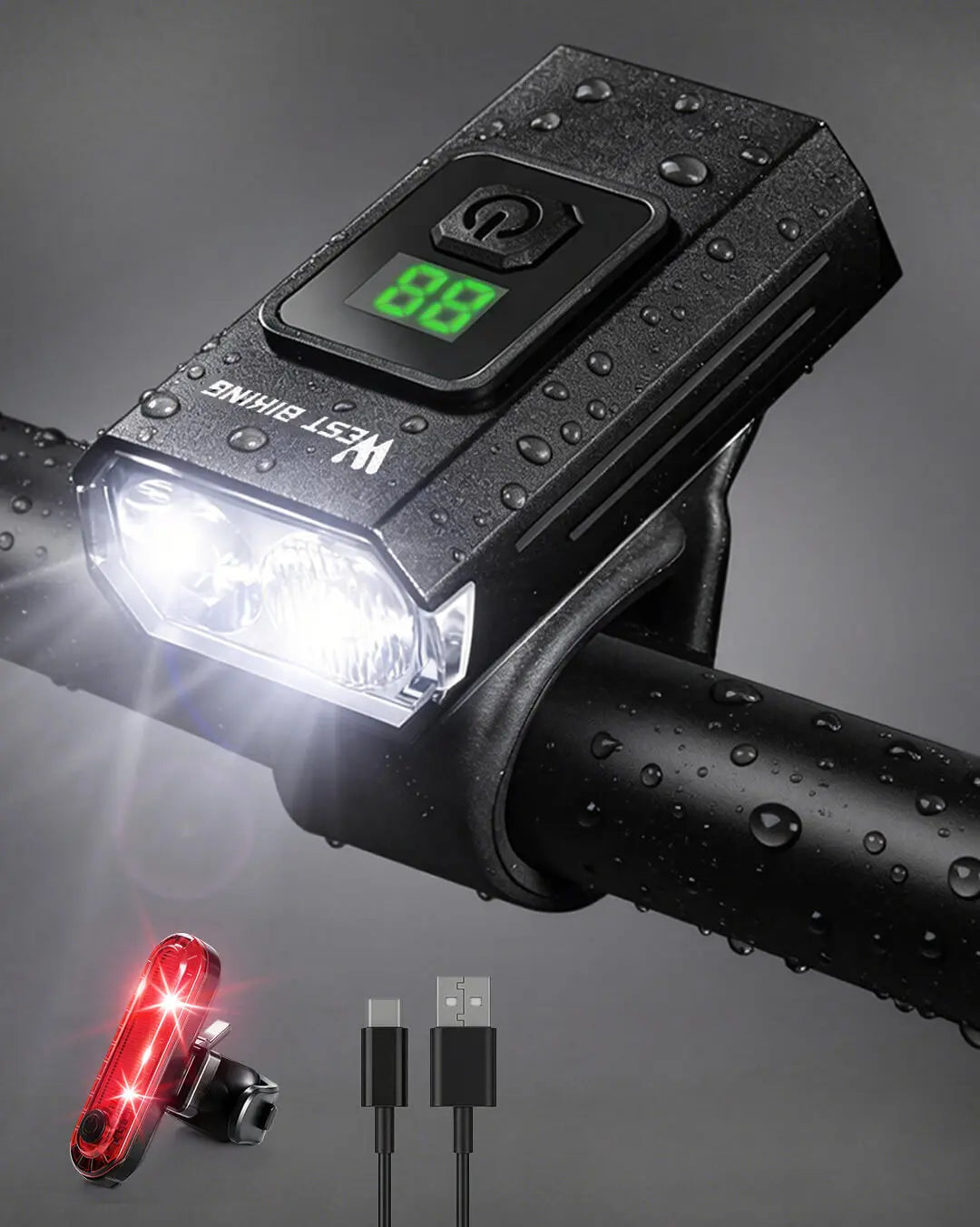 helle fahrradbeleuchtung Fahrradlicht Set LED 350 Lumen – Akku Frontlicht & Rücklicht – ReverbRide Where to pawn a B10 Frame Size:XXL 57cm
