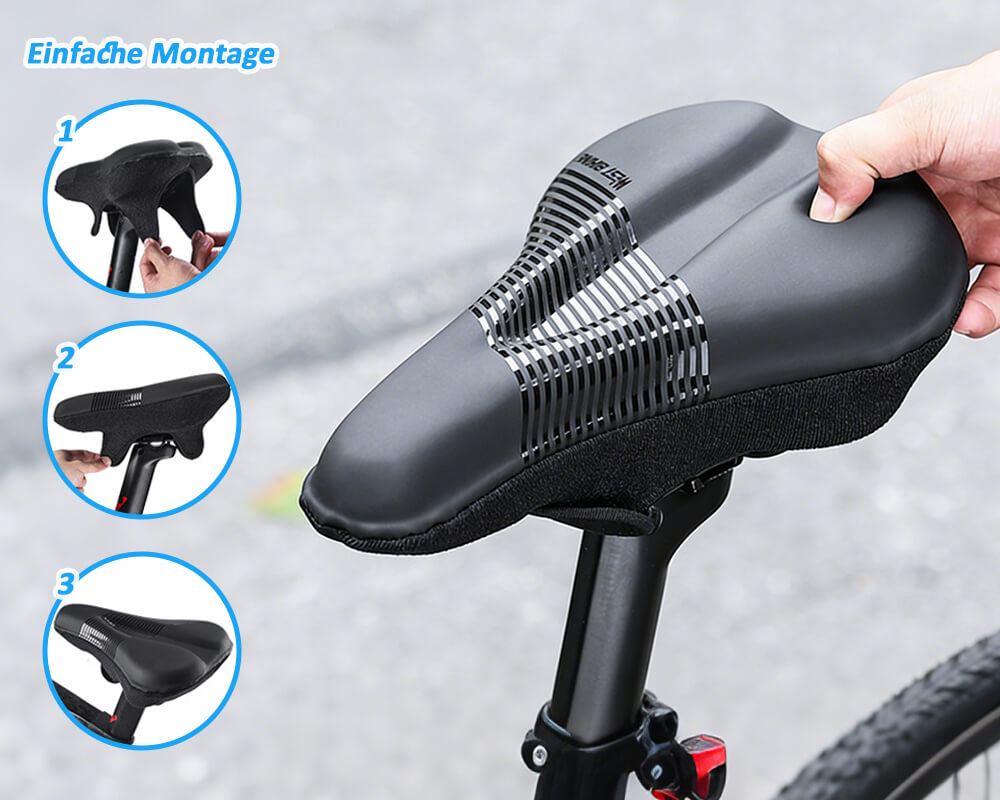Sattelüberzug für Fahrrad mit sicherem Grip gegen Verrutschen.