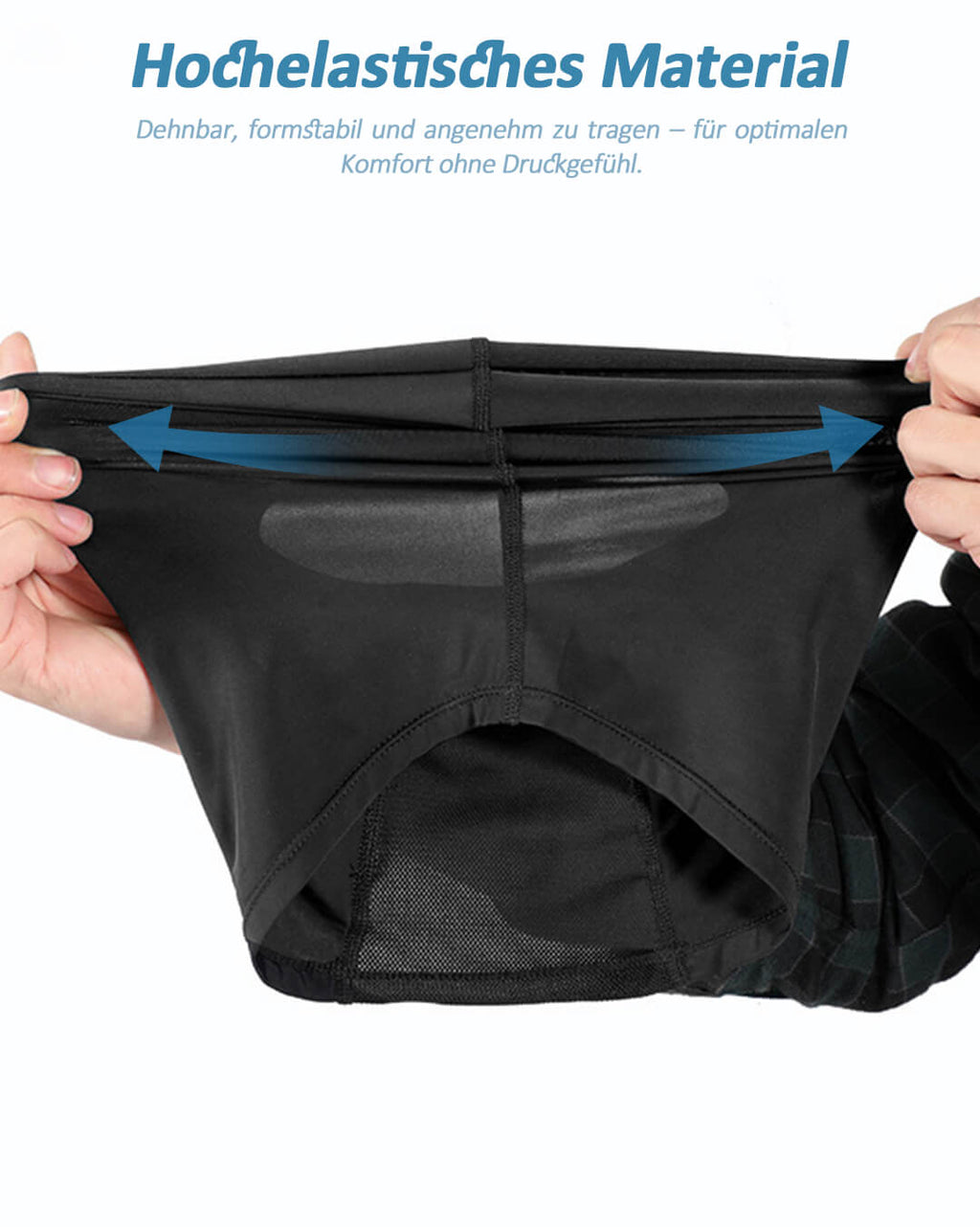 Formstabile fahrrad cap unter helm aus dehnbarem Material.