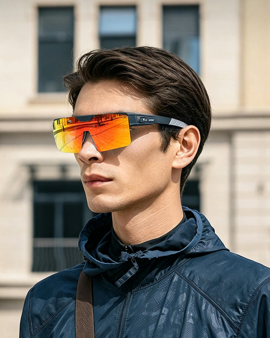 Fahrradbrille mit getönten Gläsern für Herren beim Radsport – Radbrille.
