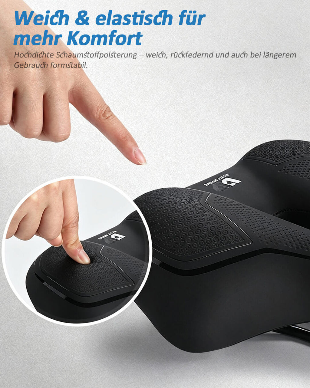Komfort Fahrradsattel weich elastisch Polsterung