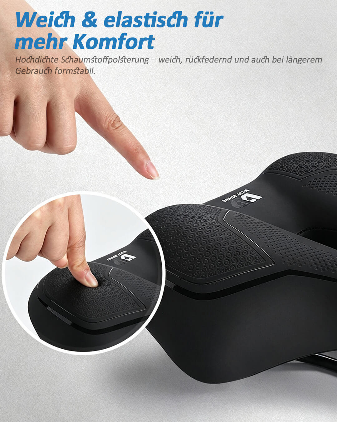 Komfort Fahrradsattel weich elastisch Polsterung