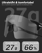 Fahrradbrille – Polarisierte oder selbsttönende Anti-Beschlag Gläser | UV400 Radsportbrille