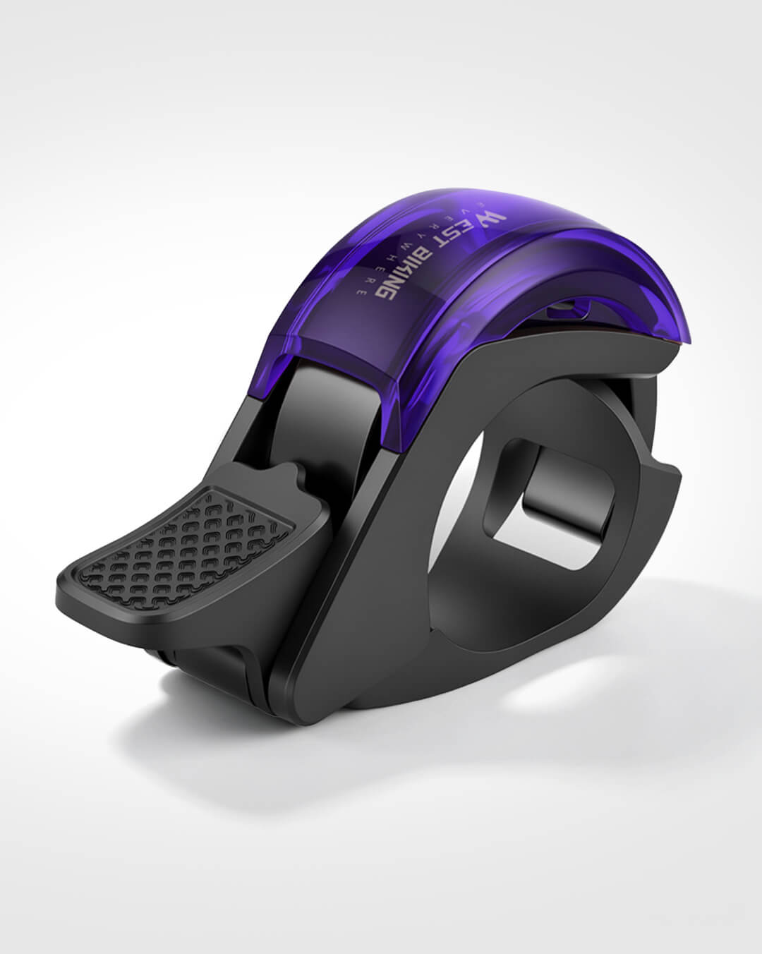 Mini Fahrradklingel in Violett transparentes Design Fahrrad Zubehör