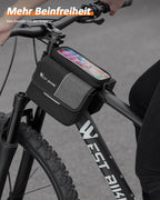 Fahrrad Tasche Handy passt für große Smartphones bis 18cm Länge.
