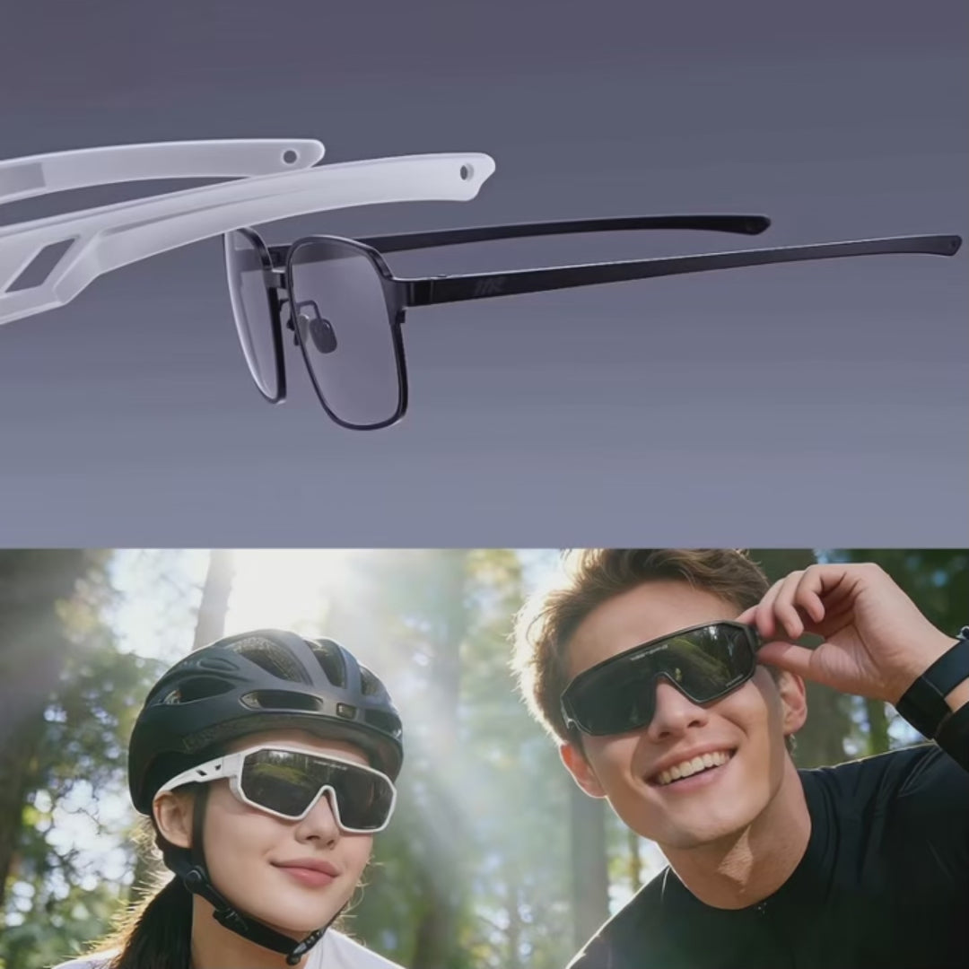 Fahrradbrille für Brillenträger – OTG Überzieh-Sportbrille mit UV400 & polarisierten Gläsern