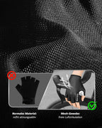 Leichte Rennrad Handschuhe für den Sommer aus atmungsaktivem Mesh-Gewebe für optimale Luftzirkulation beim Radfahren