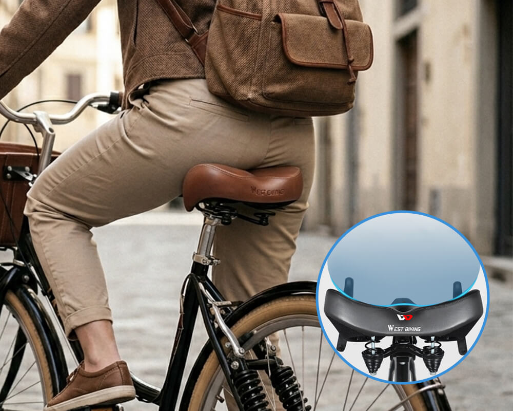 fahrradsattel damen leder Bequemer Fahrradsattel für Damen & Herren – E-Bike & City – ReverbRide