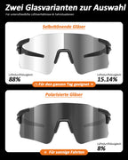 Fahrradbrille – Polarisierte oder selbsttönende Anti-Beschlag Gläser | UV400 Radsportbrille