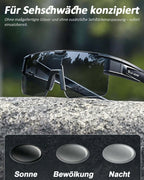 Überzieh Fahrradbrille für Brillenträger – UV400 Sportbrille mit selbsttönenden oder polarisierten Gläsern