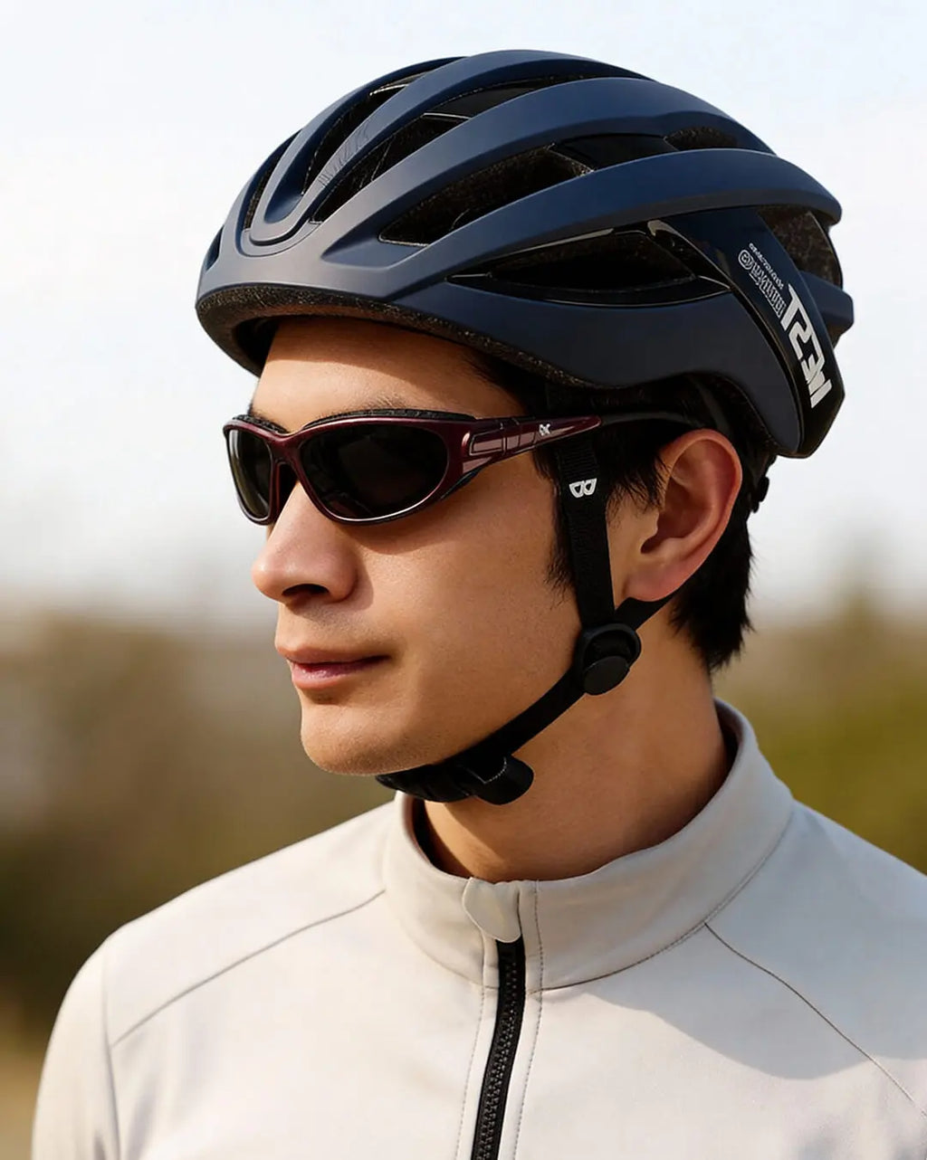 Fahrradbrille Polarisiert:  Winddichter UV400-Schutz Sportbrille verstellbare Bügel für perfekten Sitz
