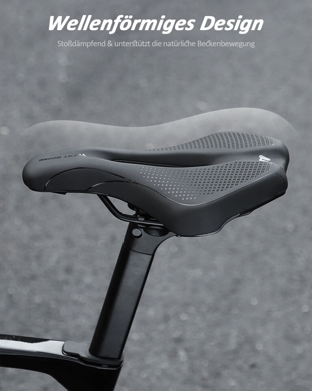 Ergonomischer Fahrradsattel – Druckentlastend & Wasserfest – ReverbRide